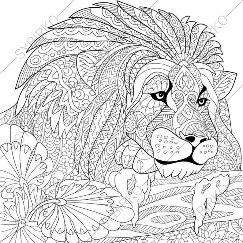 63 Lion Coloring Book Pages Pictures