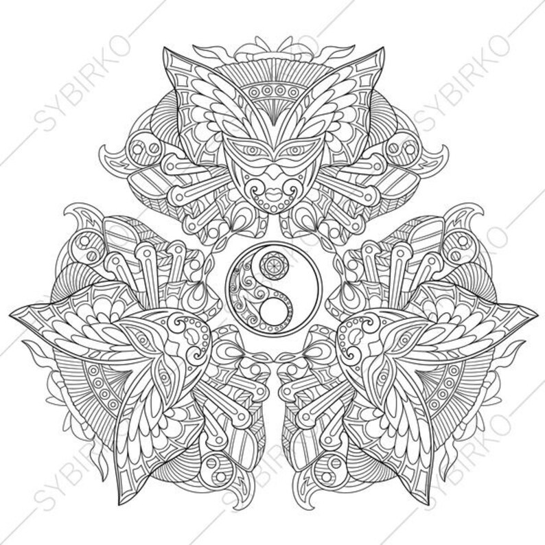 Featured image of post Yin Yang Coloring Pages For Adults Are you looking for the best yin yang coloring pages for your personal blogs projects or designs then clipartmag is the place just for you