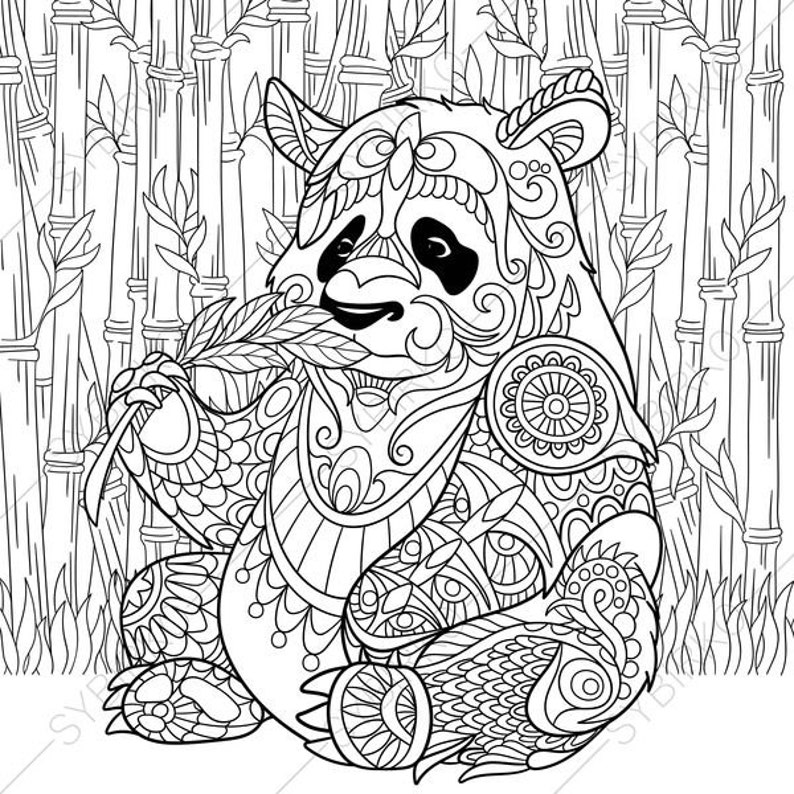 Panda Bear Coloring Pages 3