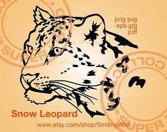 Download Snow Leopard Svg Etsy