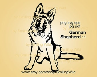 Download Free Long Haired German Shepherd Svg Dog Peeking Cricut Cut File Etsy SVG Cut Files