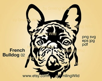 Download French Bulldog Head Etsy