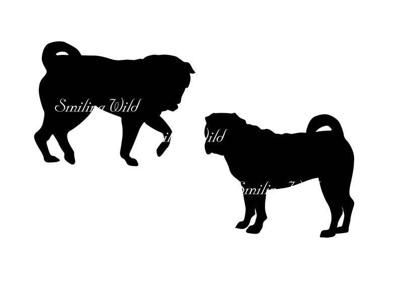 Download Chinese Shar-Pei svg silhouette vector graphic art Shar ...