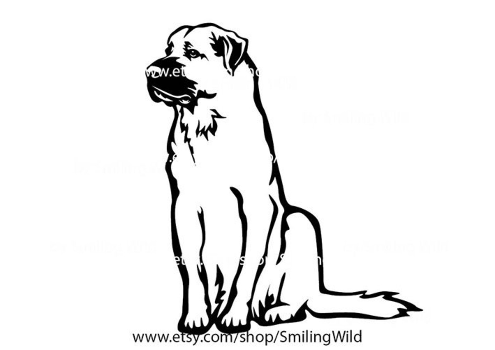 Cutable Doge Anatolian Shepherd /03/ Dog Svg Portrait Cut File Cuttable Dog | Etsy