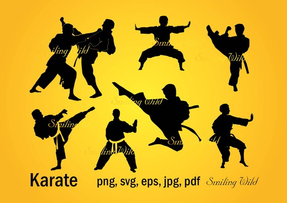 Download Karate silhouette kick svg vector graphic art printable ...