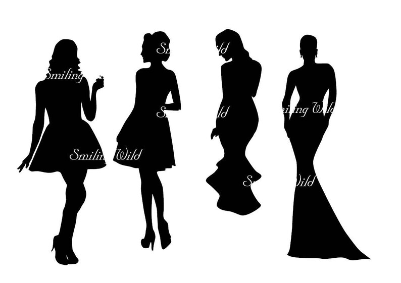 Download Woman Silhouette Svg Clipart Lady Silhouette Long Dress Woman Ball Dress People Silhouette Svg Cricut Designs Woman Pintable People Printa Clip Art Art Collectibles Vadel Com