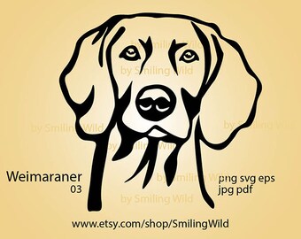 Weimaraner svg vector graphic art clipart pet artwork dog design Weimaraner cut file cuttable t shirt design cuttable cricut
