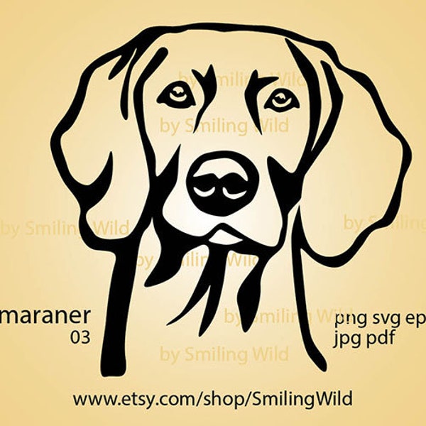 Weimaraner svg vector graphic art clipart pet artwork dog design Weimaraner cut file cuttable t shirt design cuttable cricut