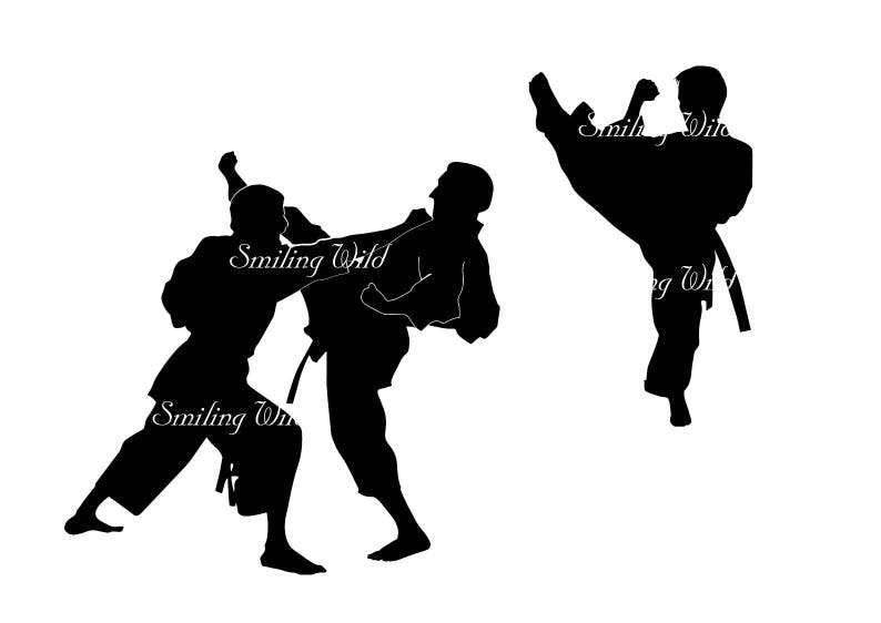 Download Karate silhouette kick svg vector graphic art printable ...