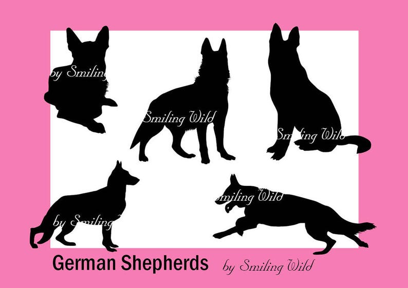 Download Deutscher Schäferhund Silhouette Svg Clipart Hund Hunde für | Etsy
