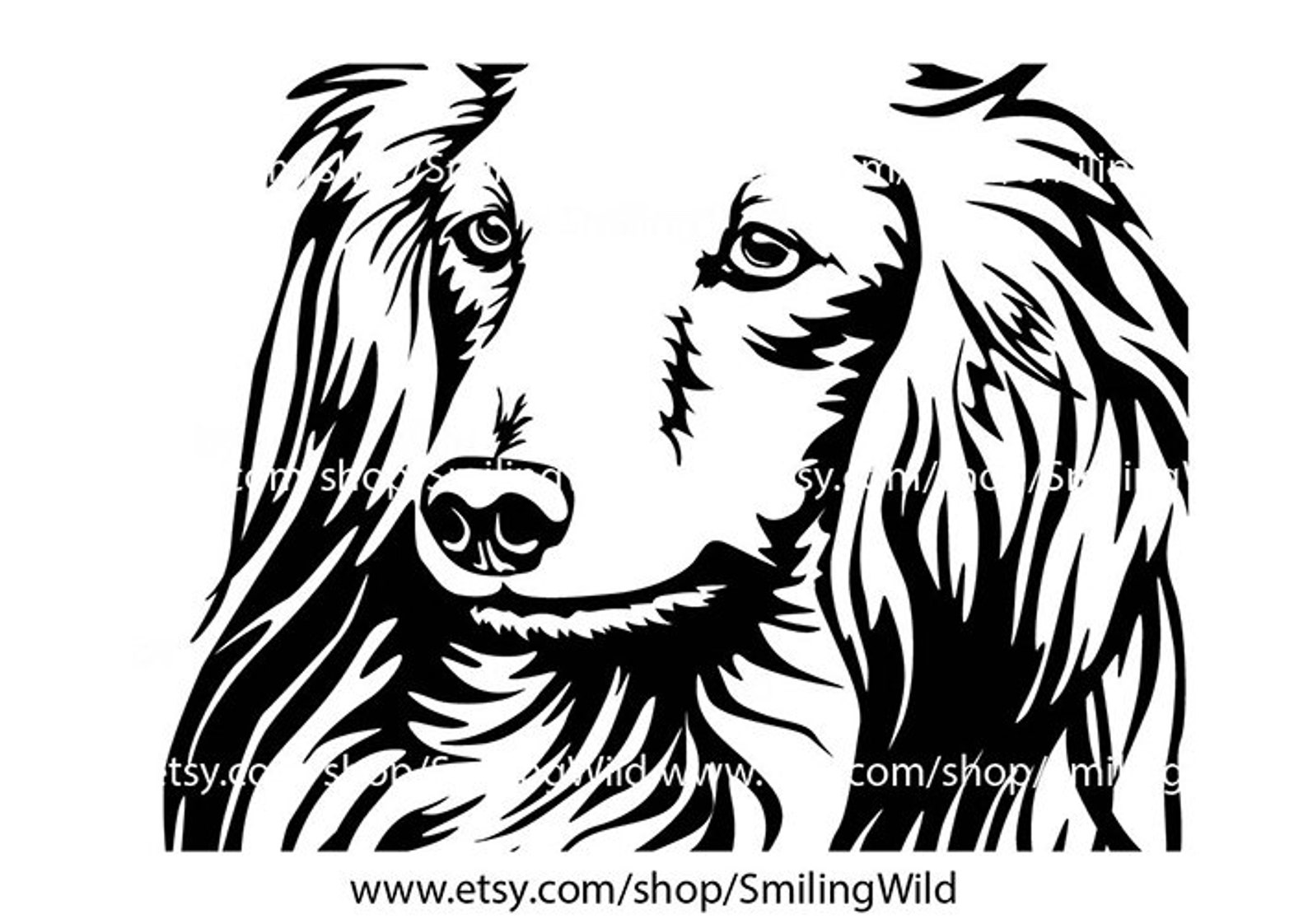 Long Haired Dachshund svg design dachshund cut file vector | Etsy