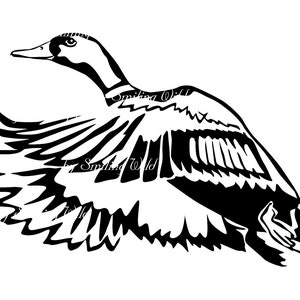 Mallard Duck Svg Art Clipart Vector Graphic Flying Bird Mallard Duck ...
