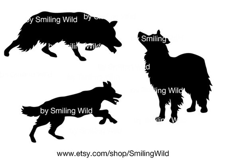 Download Border Collie 02 svg dog clipart cut file cricut Border ...