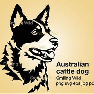Blue heeler dog svg clipart grafika wektorowa blue heeler artwork Australian cow dog plik do cięcia plik do cięcia projekt cyfrowy