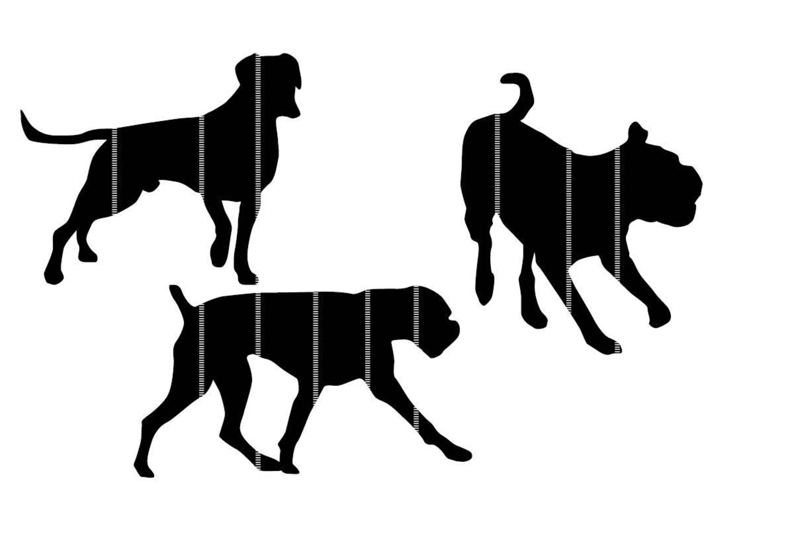 Hund Svg Boxer Hund Art Clipart Silhouette Hund Vektor Grafik Etsy