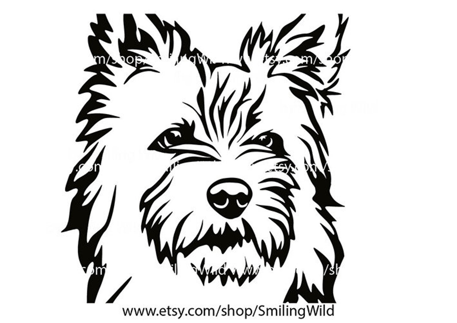 Cairn Terrier Svg Clipart Vector Graphic Art Cairn Terrier - Etsy