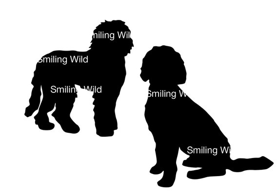 Download Labradoodle Silhouette Svg Dog Vector Graphic Art Labradoodle Etsy
