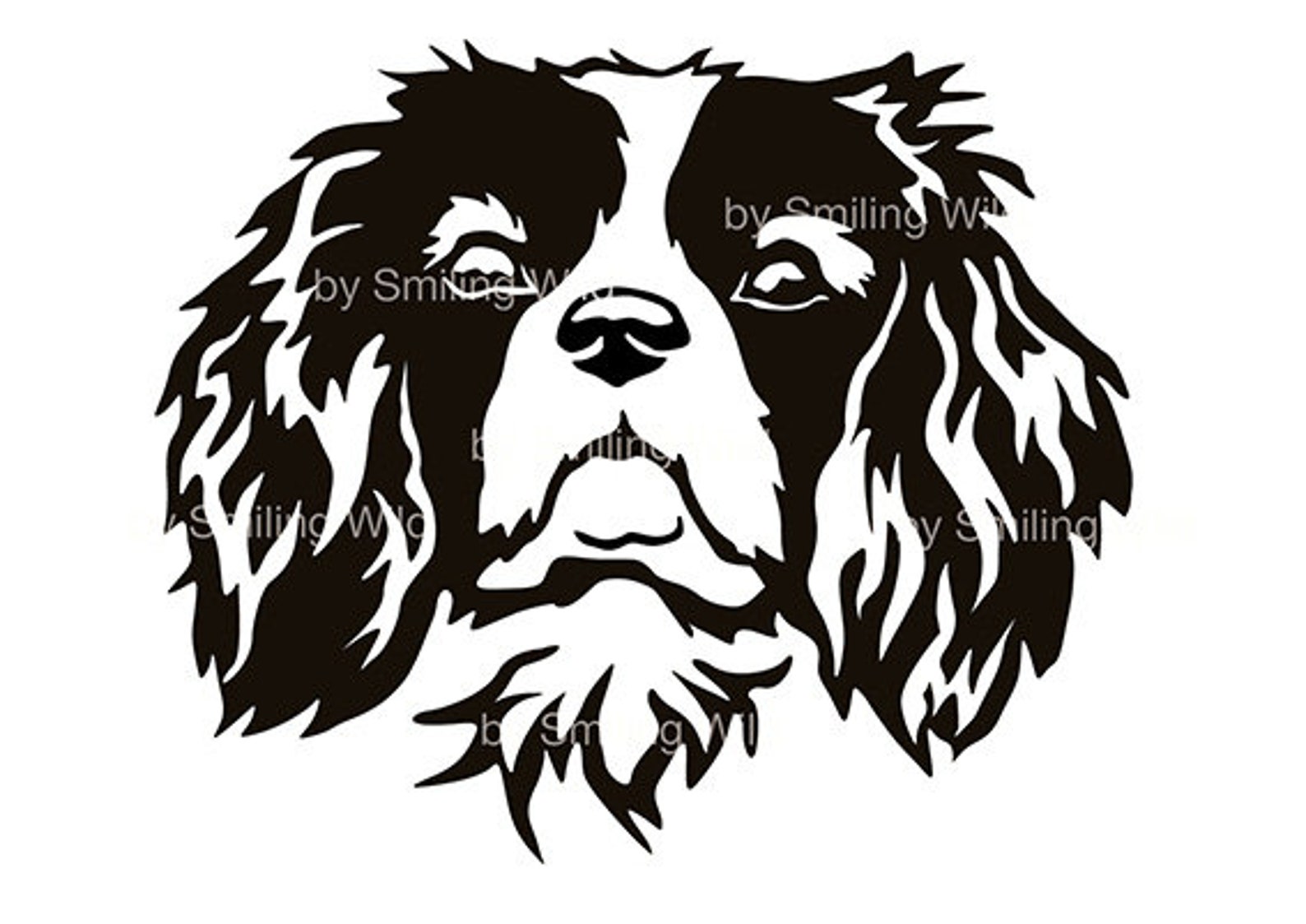 Cavalier King Charles Spaniel Svg Clipart Cut File Cuttable - Etsy