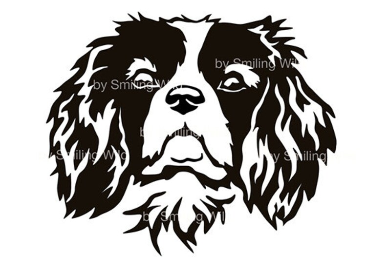 Cavalier King Charles Spaniel svg clipart cut file ...