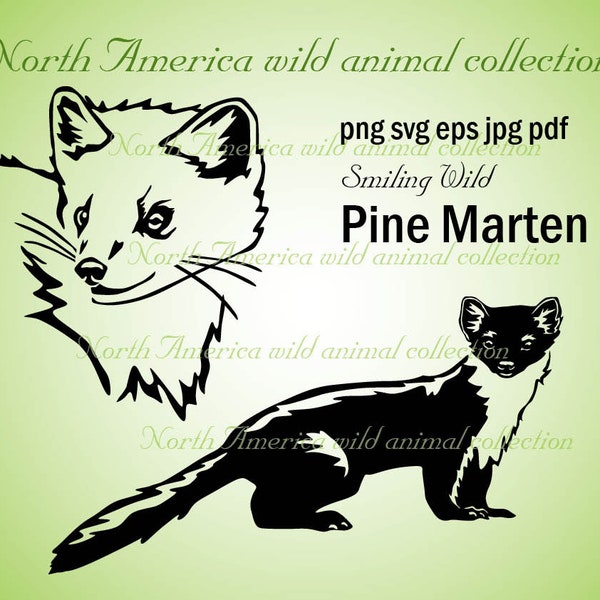 Marten Rabbit Svg Pine Marten Svg - Etsy
