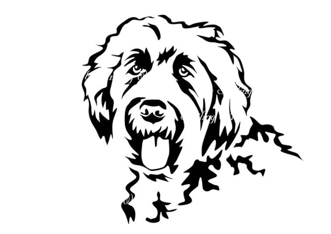 Dog png Labradoodle svg vector graphic art labradoodle png | Etsy