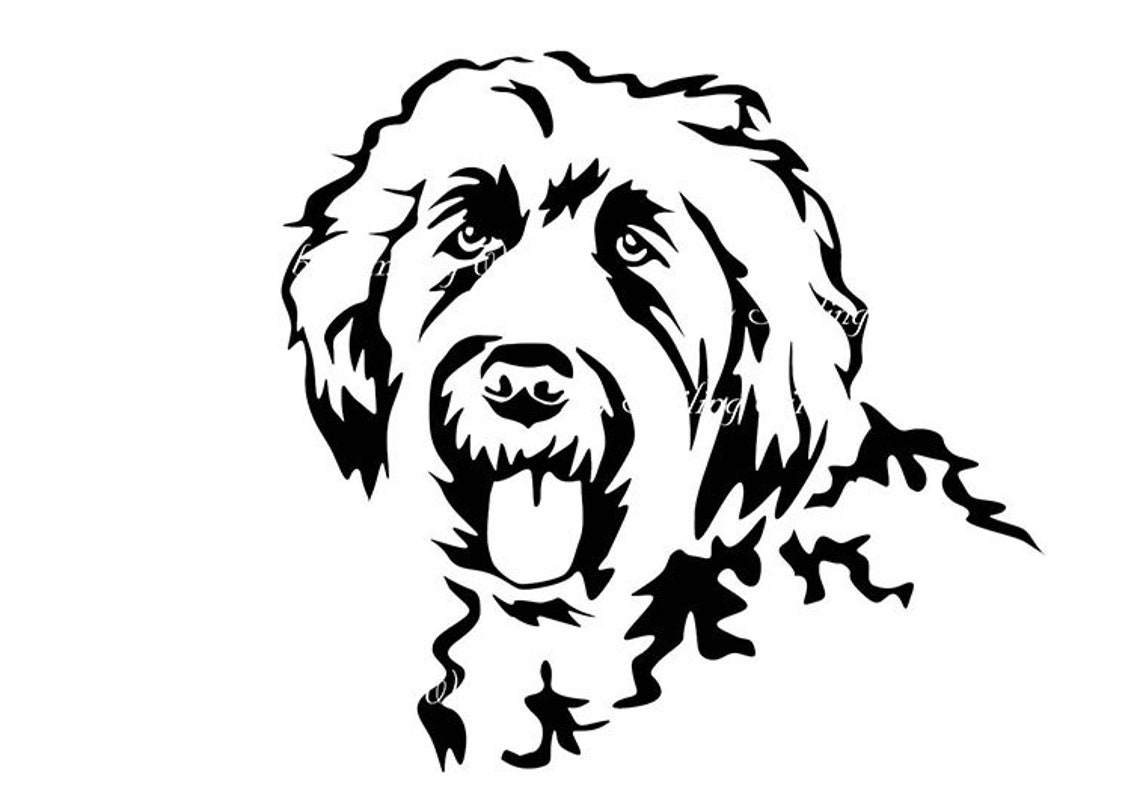 Dog png Labradoodle svg vector graphic art labradoodle png | Etsy