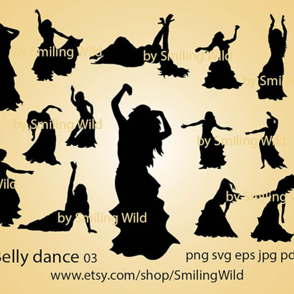 Belly dancer svg silhouette bundle, oriental dance clip art, dancing woman svg cut file digital design cuttable cricut