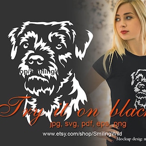 Border Terrier cane svg, grafica vettoriale bianca, clipart border terrier taglia file cricut design tagliabile
