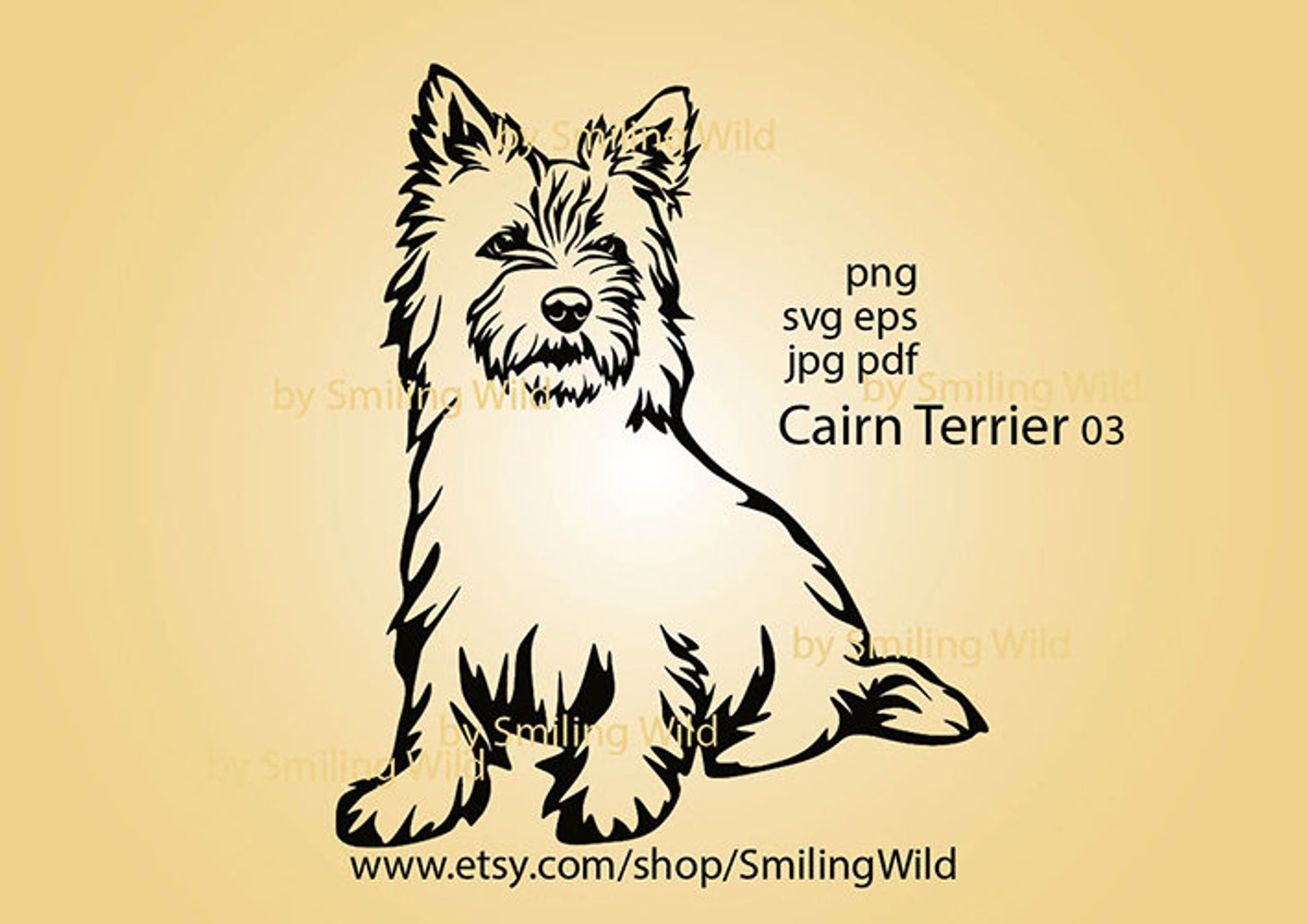 Cairn Terrier Svg Clipart Vector Graphic Art Cairn Terrier - Etsy
