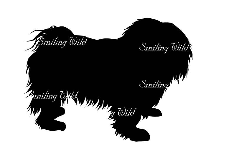 Shih Tzu Silhouette Svg Clipart Cut Out Dog Vector Graphic Art - Etsy