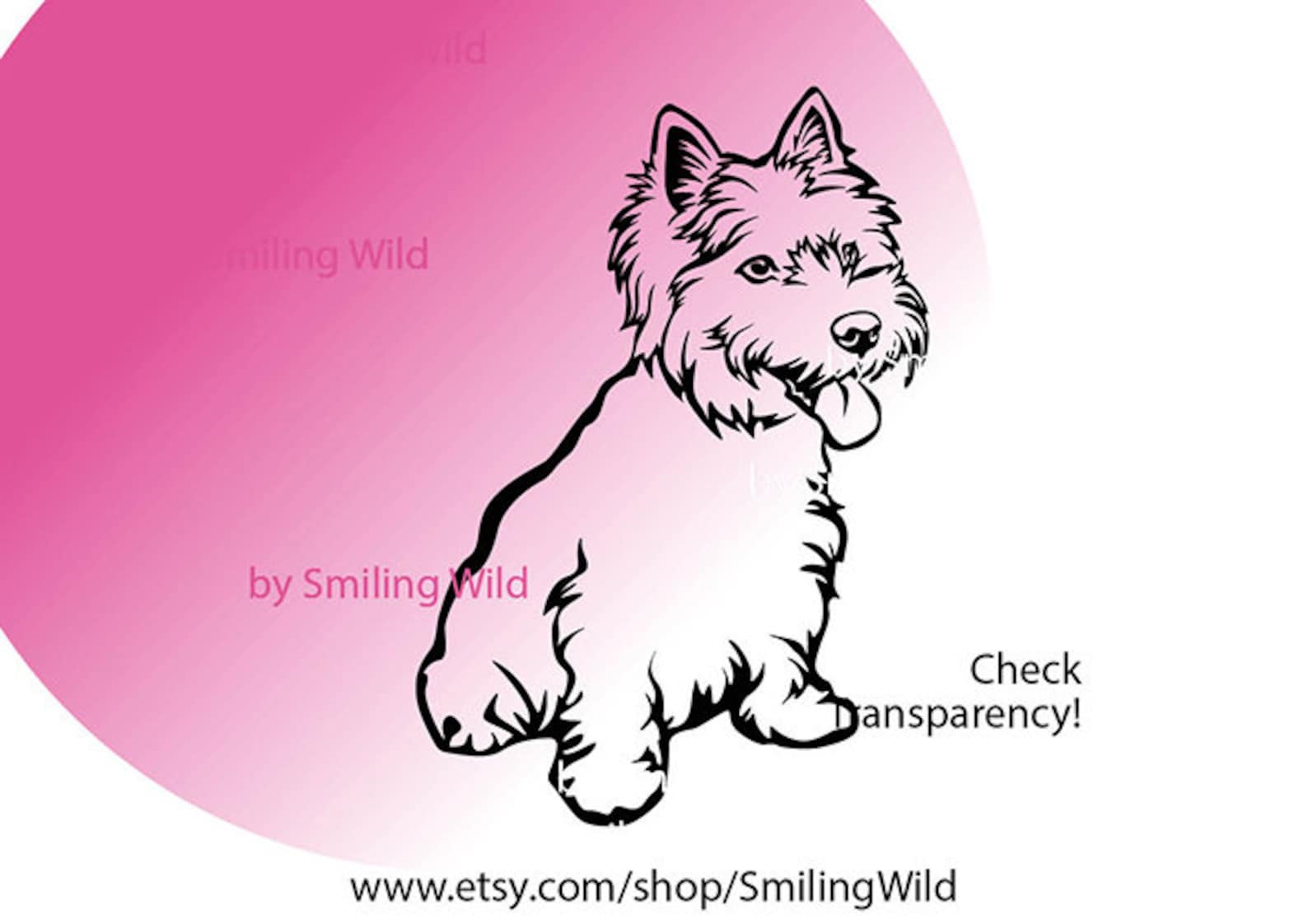 Westie Svg Clipart West Highland White Terrier Cut File - Etsy