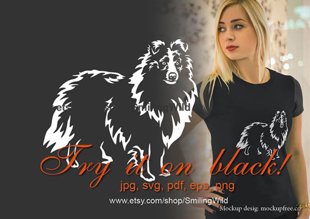 Merle Sheltie Svg Vector Clip Art Design Sheltie Digital - Etsy