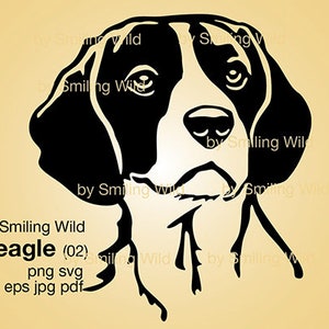 Beagle schneiden Datei Hund svg & png Clipart, Jagdhund Vektorgrafik Kunstwerk druckbare Png Kunstzeichnung