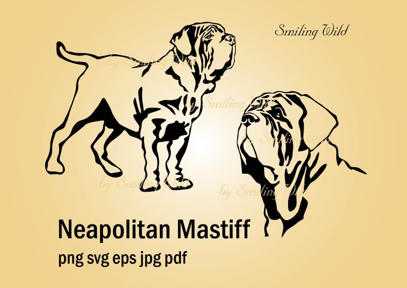 Download Neapolitan Mastiff svg vector graphic art Neapolitan ...