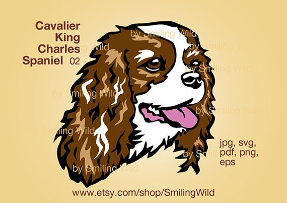 etsy cavalier king charles spaniel