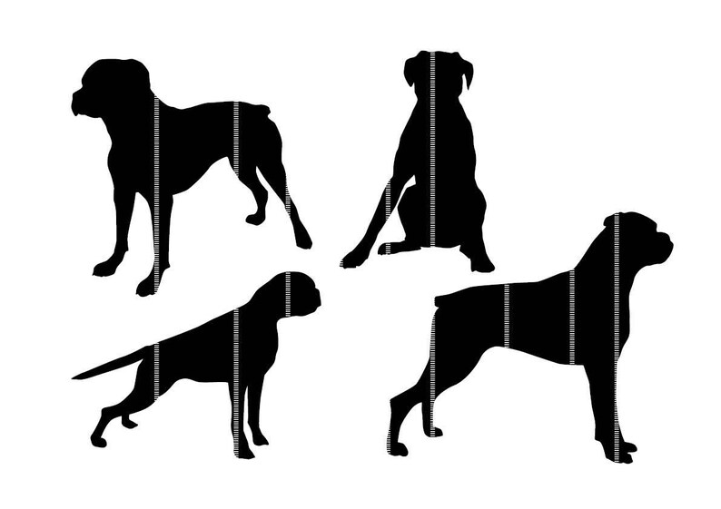 Download Dog svg boxer dog art clipart silhouette dog vector ...