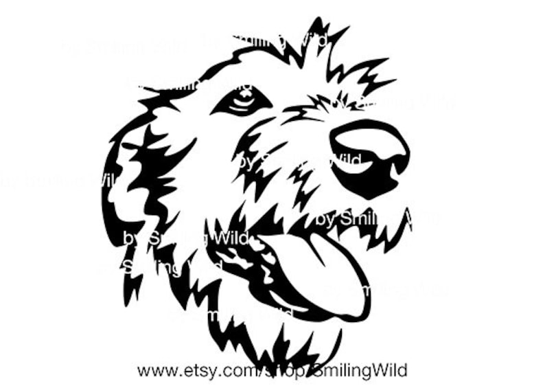 Irish Wolfhound Portrait Svg Dog Cliprat Cut File Cricut Irish Etsy