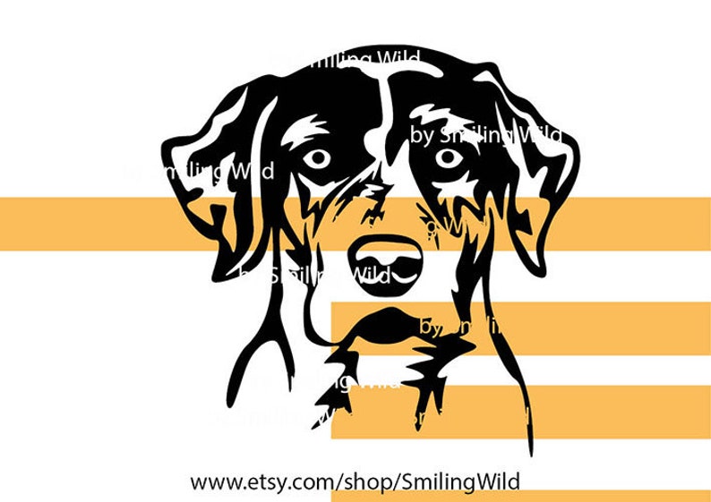 Catahoula Leopard Dog svg portrait clipart vector graphic art - Etsy España