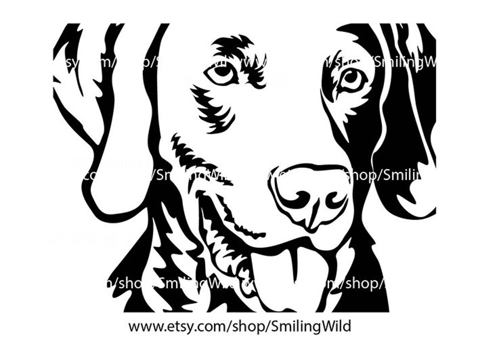Weimaraner Svg Portrait Vector Graphic Art Dog Clipart - Etsy