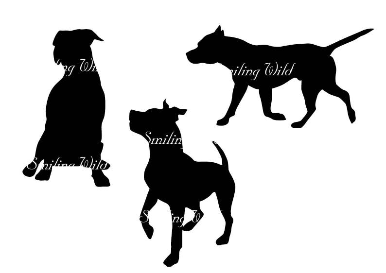 Download Amstaff svg American Staffordshire Terrier svg silhouette ...