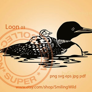 Duiker svg png vogel vector grafische kunst watervogels canada wild dier moeder svg clipart duiker lasergesneden bestand duiker Graveerbare cricut digitaal ontwerp
