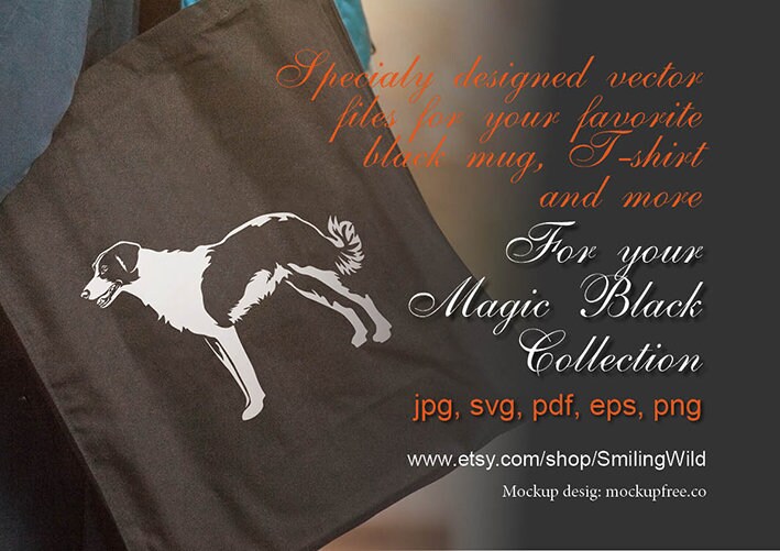Border Collie svg vector art cut file Dog profile clipart | Etsy