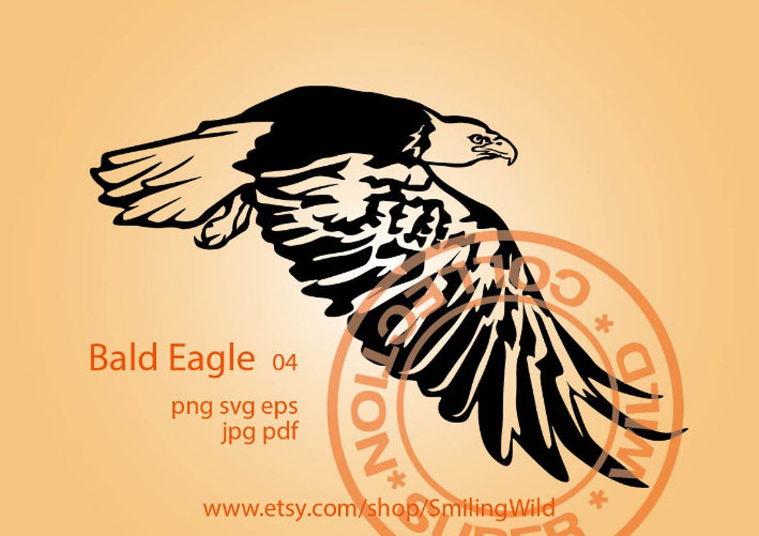 Bald Eagle Svg Flying Bird Png Clip Art, Bald Eagle Vector Art, Birds ...
