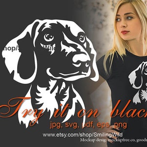 Dackel svg & png Clipart, Weißwursthund Vektorgrafik, Dackel Cricut digitales Design für Laserschneiden