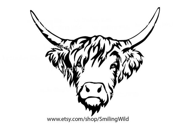 Art & Collectibles Highland Heifer svg Elf Hat Highland Cow svg Cow ...