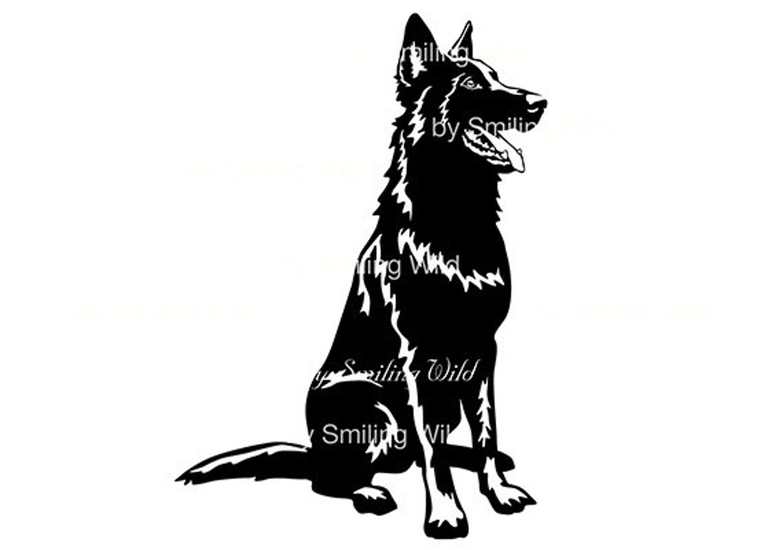 Black German Shepherd Dog Svg Art Clipart Cut File Cuttable - Etsy