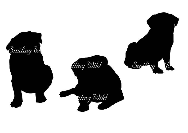 Download Pug dog svg silhouette puppy svg clipart pug Mopshond ...