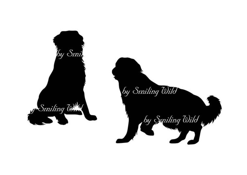 Download Hovawart Silhouette Svg Kunst Png Clipart druckbare Hovawart | Etsy