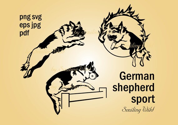 Download Jumping German Shepherd Sport Art Dog Svg Clipart German Etsy 3D SVG Files Ideas | SVG, Paper Crafts, SVG File