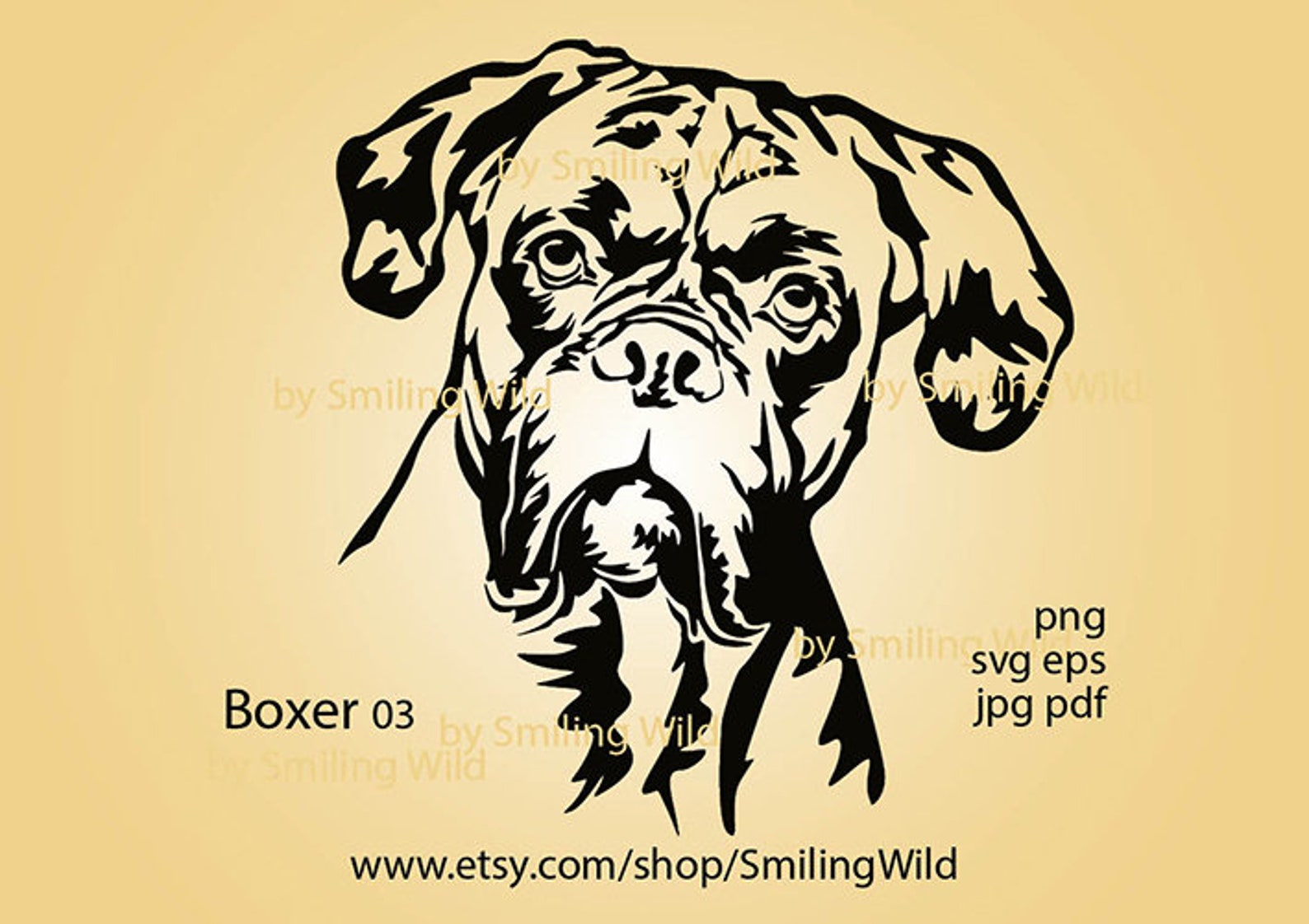 Boxer Dog Breed Svg /03/ Boxer Face Vector Graphic Art Logo - Etsy